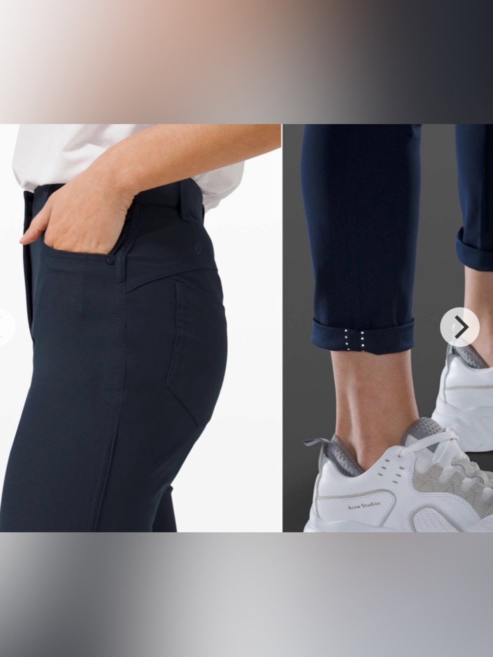 Lululemon City Sleek 5 Pocket Pant 30" True Navy Blue Warpstreme Women’s 6 - Picture 4 of 13
